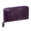 SANCHŌ Crocodile Leather Long Purse - Violet