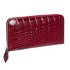 SANCHŌ Crocodile Leather Long Purse - Wine