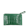 Sancho Genuine Crocodile Leather Card Holder cum Coin Purse - Green