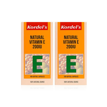 Kordel's Natural Vitamin E 200IU Twinpack C100 X 2