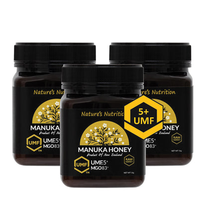 NATURE'S NUTRITION Manuka UMF 5+ 1kg x 3