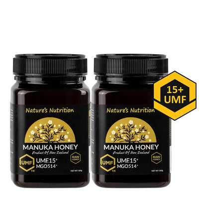 [Bundle of 2] Nature's Nutrition Raw Manuka Honey UMF15+ 500g