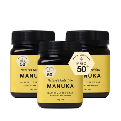 NATURE'S NUTRITION Manuka MGO 50+ 1kg (Bundle of 3)