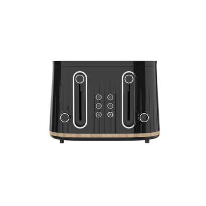 Odette 4-Slice Bread Toaster (T3225AE) - Black