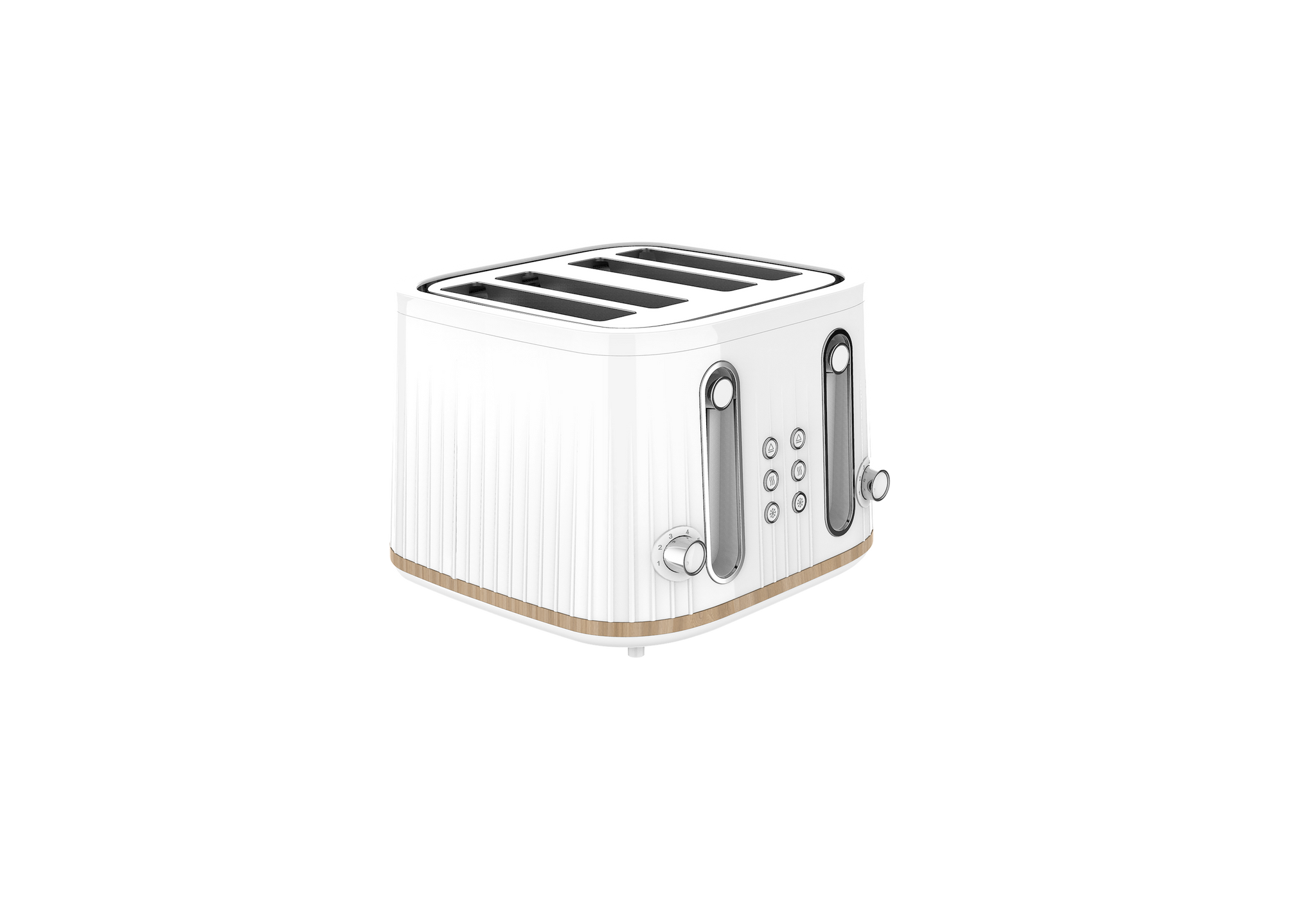 Odette 4-Slice Bread Toaster - White (T3225AE)