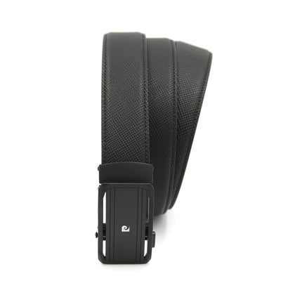 Pierre Cardin Auto-Lock Leather Belt - Black