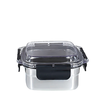 JVR Stainless Steel Square Food Container With Lid 700ml (LTGP02)