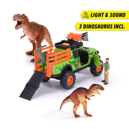DICKIE Dino Hunter, Try Me (Includes 3 Dinosaurus and a Toy Figure) (QDKT080883)
