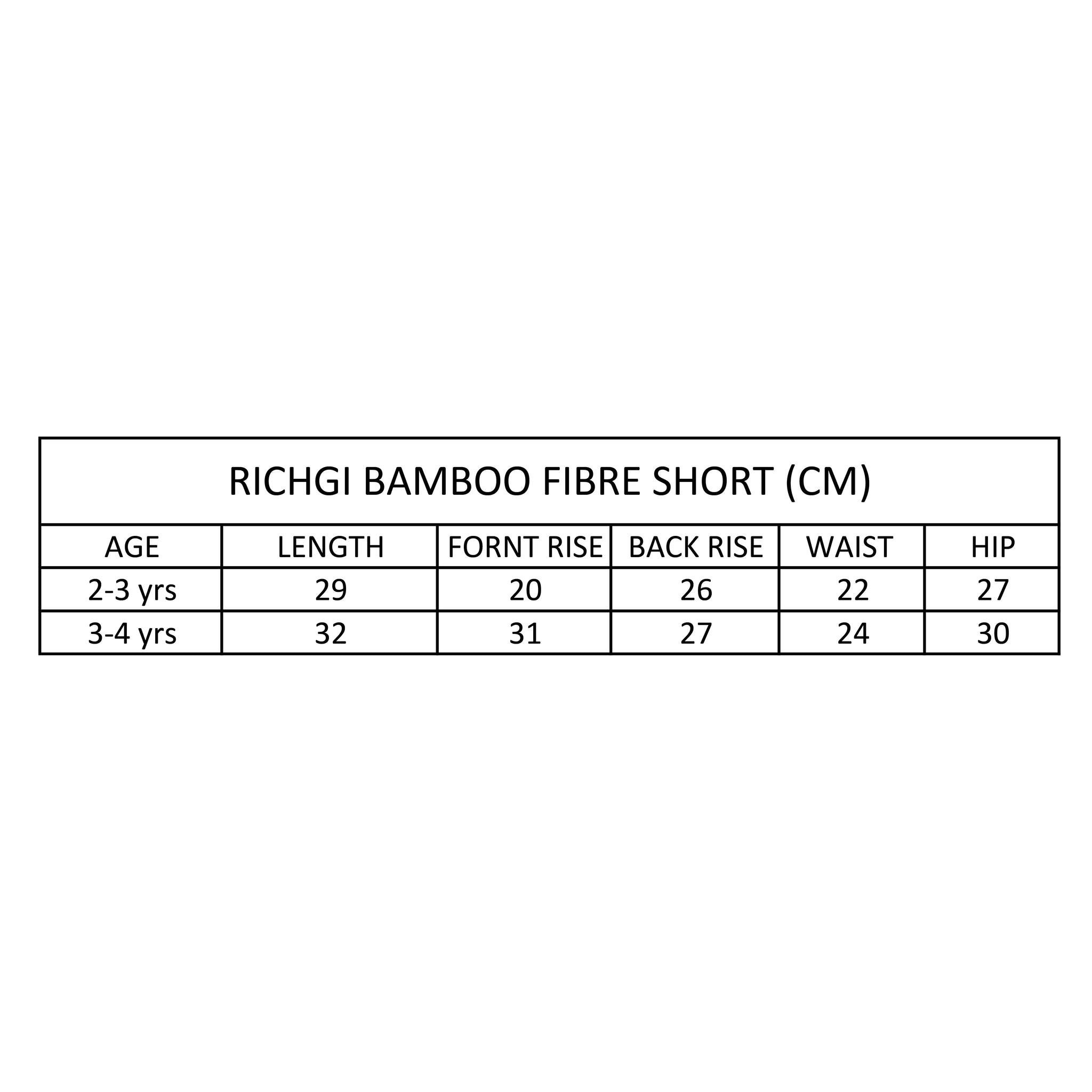 Richgi Bamboo Fibre Short