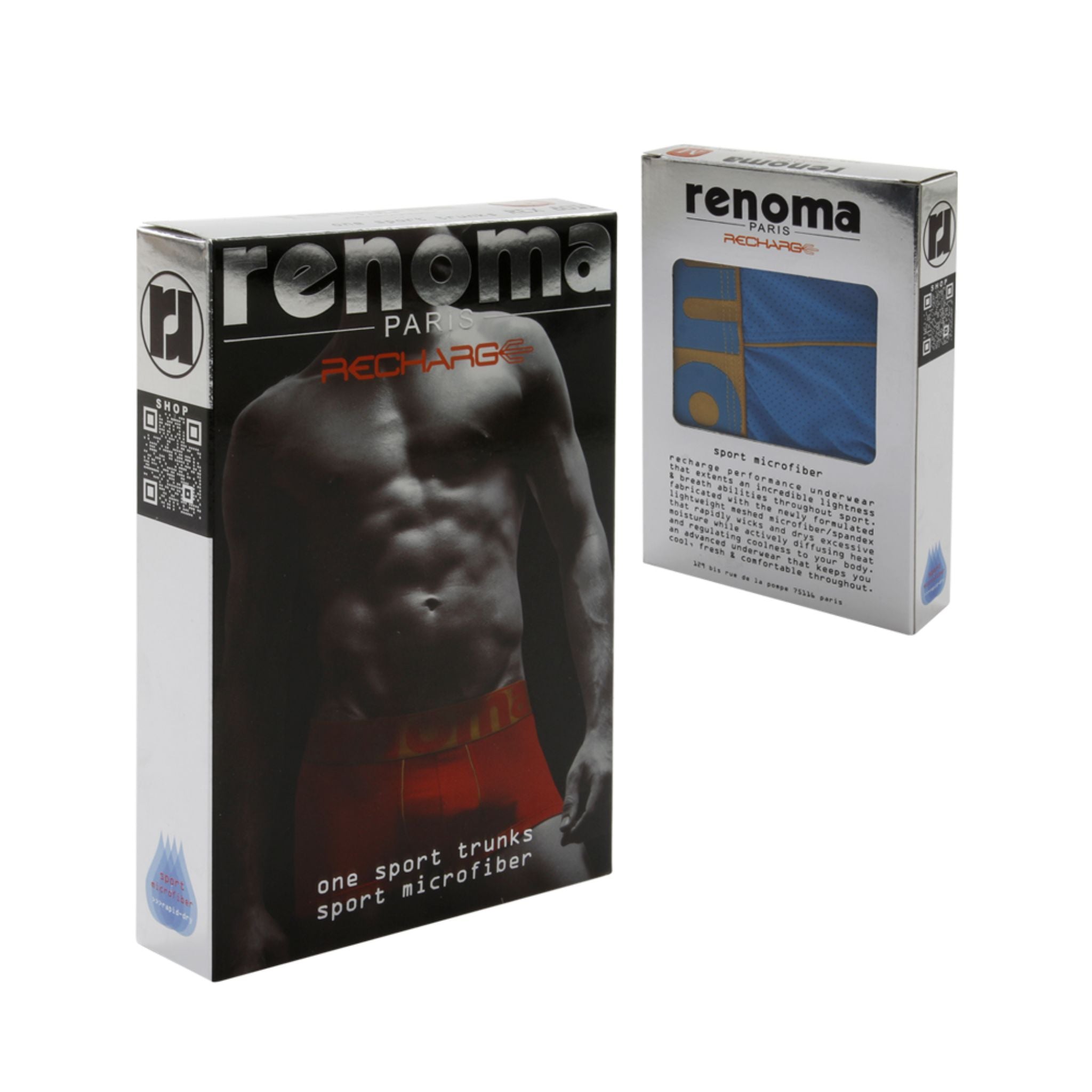 Renoma 1-PC Pack Recharge Sport Trunks - Assorted Colours
