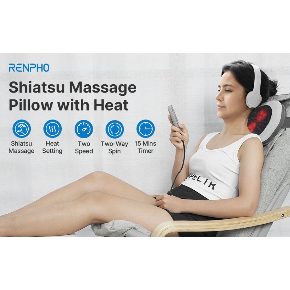 RENPHO Remote Control Pillow - Black (RP-NM068-BK)