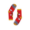 RAD RUSSEL Flying Iron Man Kids Socks - Ages 2 to 7 - Red