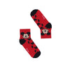 RAD RUSSEL Mickey Face Red Kids Socks - Ages 2 to 7 - Red