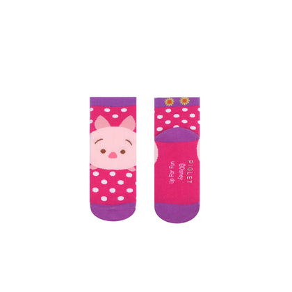 RAD RUSSEL Piglet Tsum Tsums Kids Socks - Ages 7 to 12 - Pink
