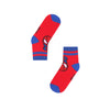 RAD RUSSEL Hanging Spider-Man Kids Socks - Ages 2 to 7 - Red