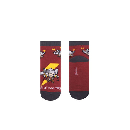 RAD RUSSEL Thor Kids Socks - Ages 7 to 12 - Red