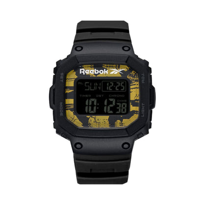 Reebok Proud Digital Watch Black/Gold Camo RV-POD-G9-PBPB-BY - Black