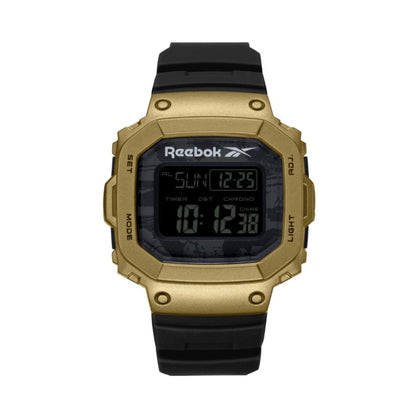Reebok Proud Digital Watch Black/Gold RV-POD-G9PJPB-BS - Black