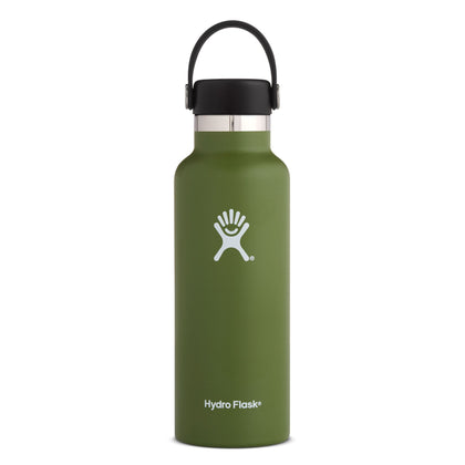 Hydro Flask 18oz Standard Mouth with Flex Cap - Olive (532ml)