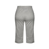 LASELLE High-Rise French Terry Capri Pants - Light Heather Grey