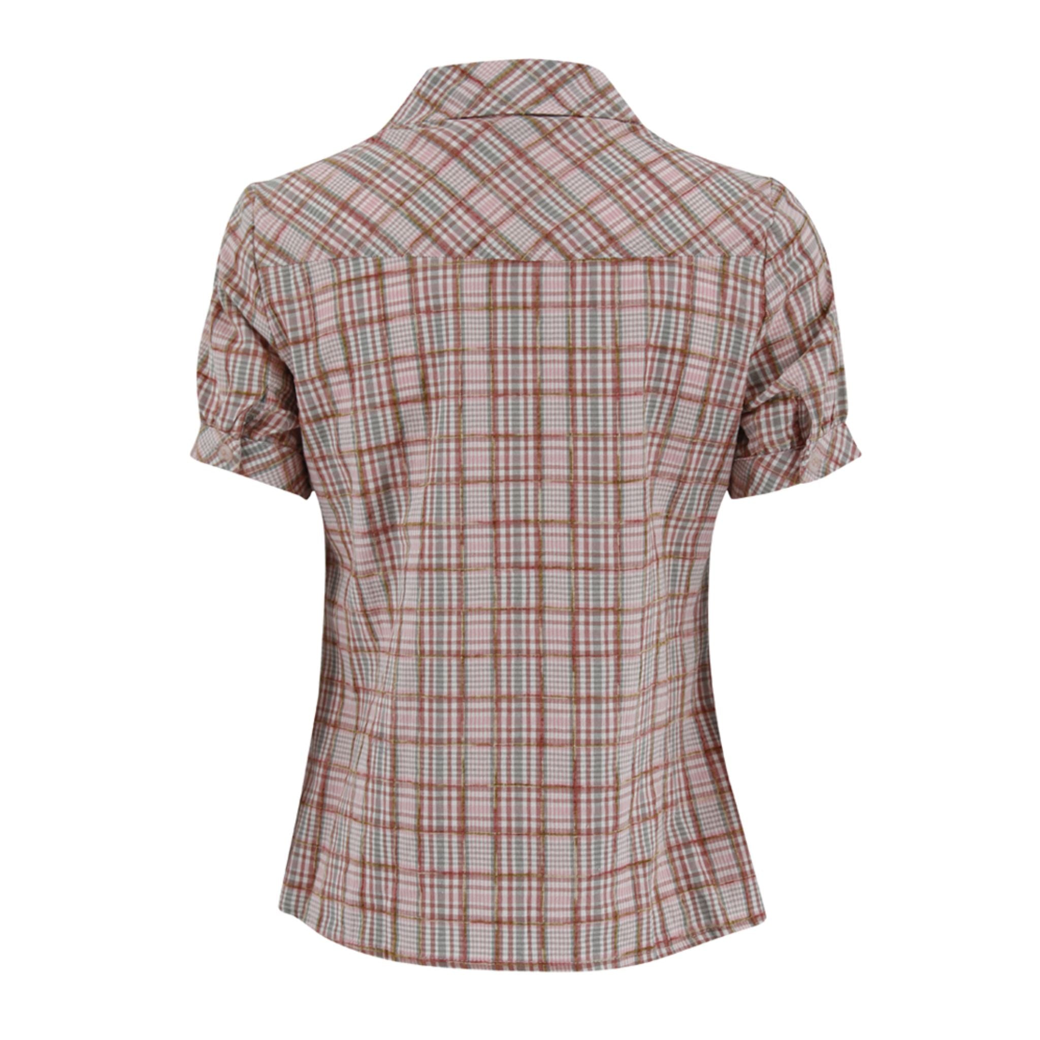 Tune up Checker Blouse - Pink