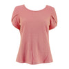 Tune up Overlap Sleeve Blouse - Pink