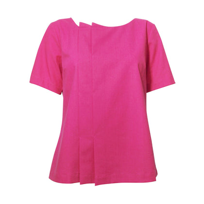 Shockwave Pleated Blouse - Pink