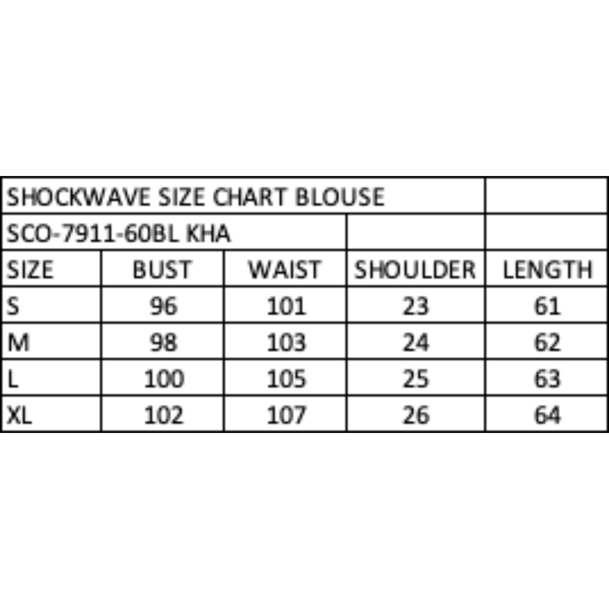 Shockwave Solid Color Asymmetric Blouse - Khaki