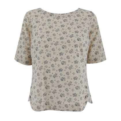 Shockwave Linen Floral Blouse - Printed