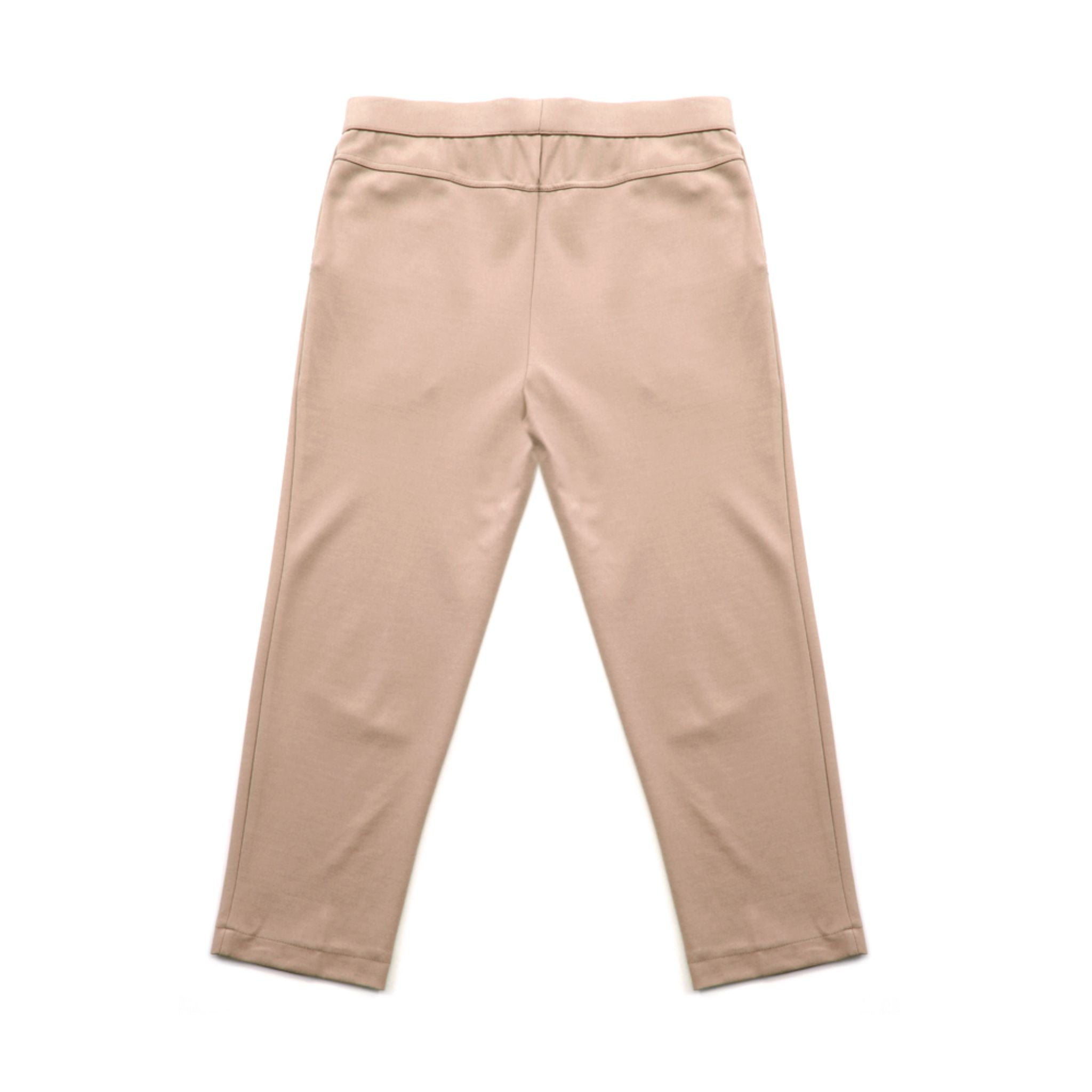 Enro Elastic Waistband Pull-On Cropped Pants - Beige (SCY16293A-546CP-BGE)