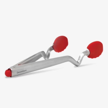 DreamFarm Stainless Steel Silicone Multi-Purpose Tong - Red Clongs (SH-DFCL1228-RD)