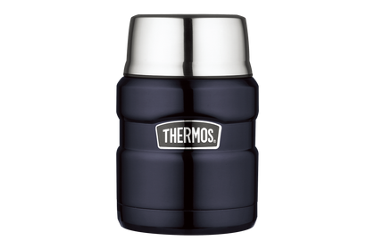 Thermos 0.47L SS King Food Jar with Folding Spoon - Midnight Blue (SK-3000-MB)