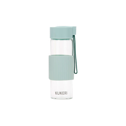 Kukeri 360ml Borosilicate  Glass Bottle - Green