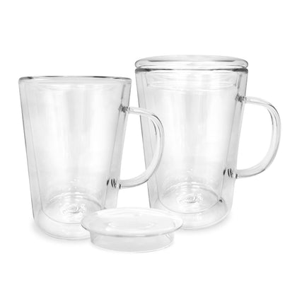 Kukeri 4pc Set 350ml Double Wall Cup with Lid