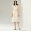 JA.SOCHA Shimmery Belted Linen Dress