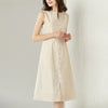 JA.SOCHA Shimmery Belted Linen Dress