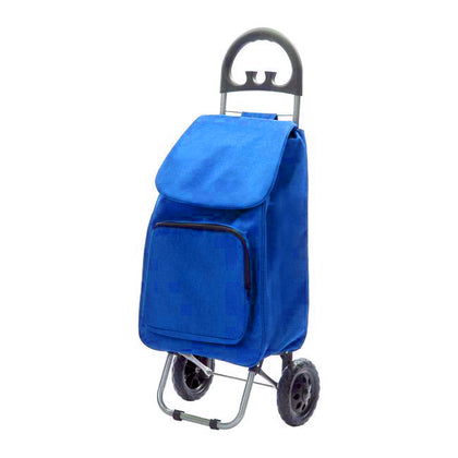 Smart Living Shopping Trolley with Insulated Compartment - Blue