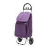 Smart Living Shopping Trolley with Insulated Compartment - Purple