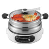 Toyomi 4.5L Multi Cooker with Grill Pan and Steamer - White (MC6969SS)