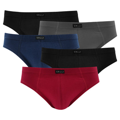 VALLI Natural Cotton Briefs (5-pc pack) - Assorted