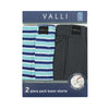 VALLI Boxer Shorts (2-pc pack) - Grey/Stripe