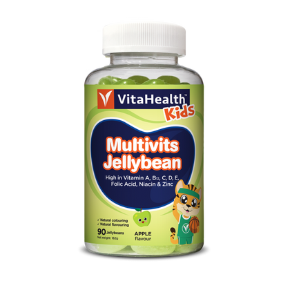 Vitahealth Kids Multivits Jellybean 90Jellybeans (Apple Flavour)