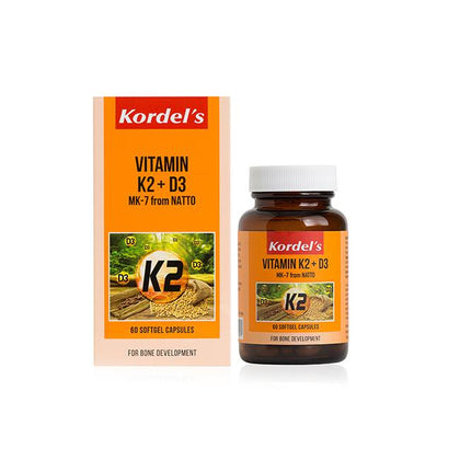 Kordel's Vitamin K2 + D3 (60 Softgel Capsules)