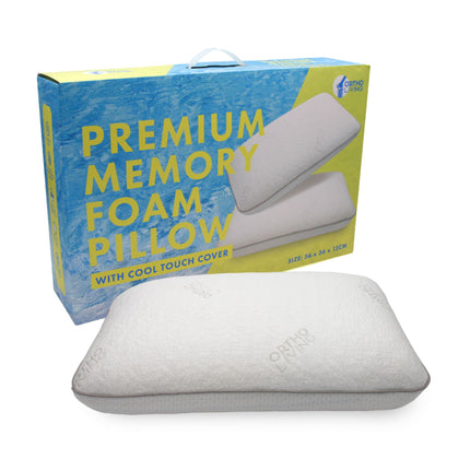 Ortho Living Premium Memory Foam Pillow With Cool Touch Cover (WEL-1002C-4736C)