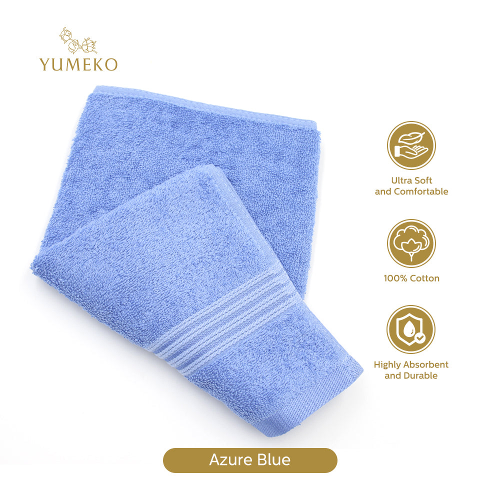 YUMEKO Sakura SPA Collection Hand Towel - Azure Blue (YMK-SSC-660-HT-22)