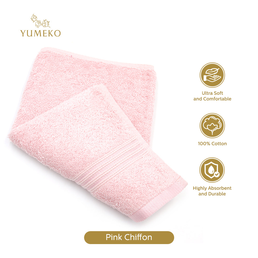 YUMEKO Sakura SPA Collection Hand Towel - Pink Chiffon (YMK-SSC-660-HT-8)