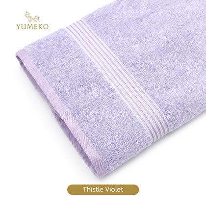 YUMEKO Sakura SPA Collection Bath Towel - Thistle Violet (YMK-SSC5220-580-BT-24)