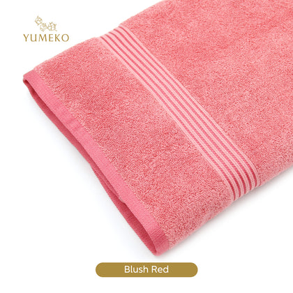 YUMEKO Sakura SPA Collection Bath Towel - Blush Red (YMK-SSC5220-760-BT-15)