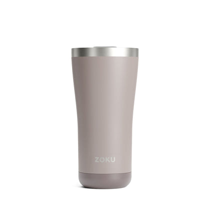 Zoku 12oz 3-in-1 Stainless Steel Tumbler Powder Coated Coral