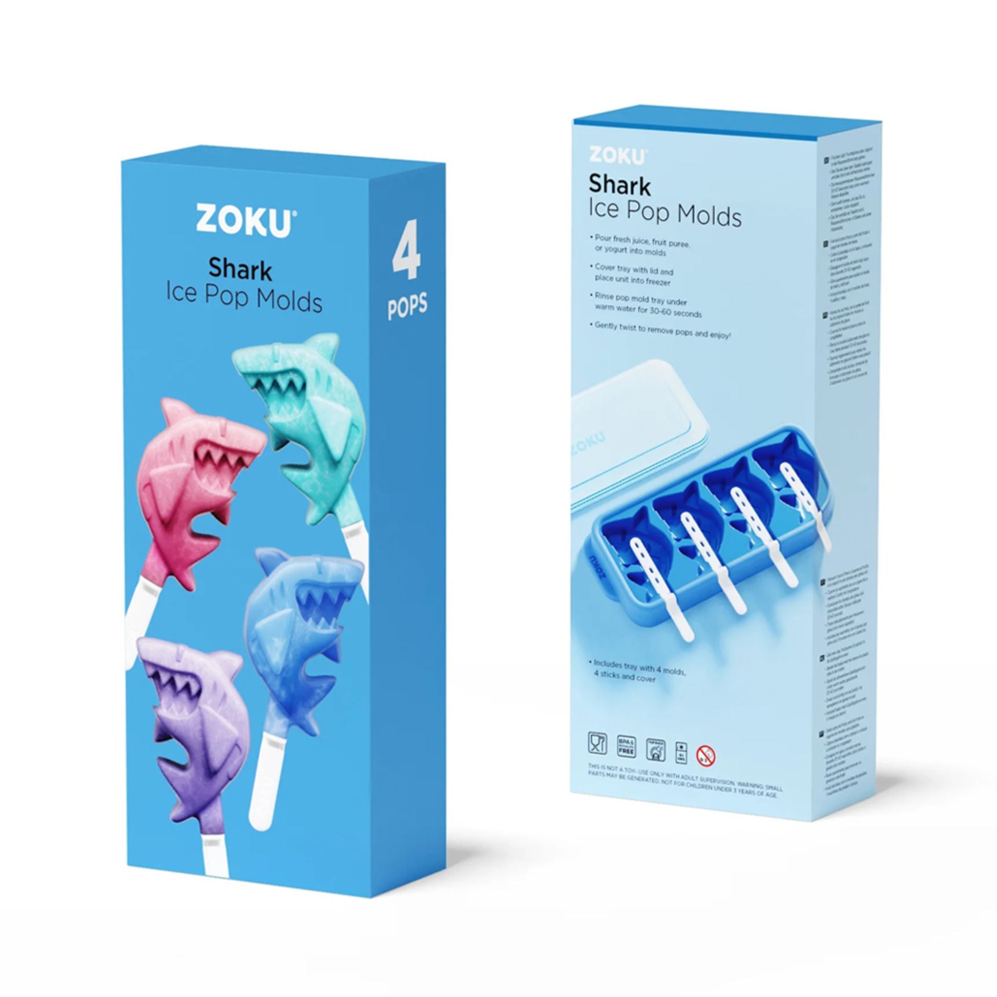 ZOKU Shark Ice Pop Molds (ZK171)